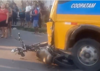 Mototaxista m0rre em acidente violento no Nova Cidade em Manaus