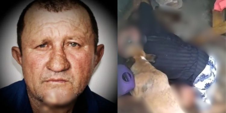 Ozivan Rodrigues, de 62 anos, mais conhecido como o “Velho das Cachorras”, por criar 14 animais em sua. Vídeo chocante