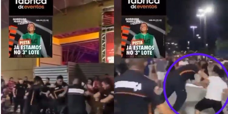Um vídeo divulgado nas redes sociais mostra o momento em que um jovem, não identificado é agredido. Vídeo flagra