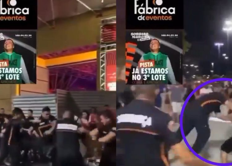 Um vídeo divulgado nas redes sociais mostra o momento em que um jovem, não identificado é agredido. Vídeo flagra