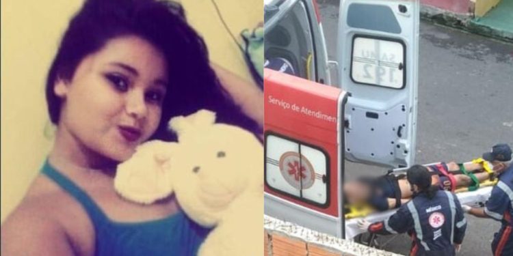 Romário Junior Ferreira, 31, matou a esposa Jayne Moraes de Amorim, 21, a facadas e depois tentou se. Na frente