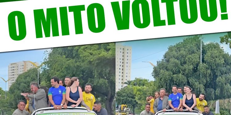 Bolsonaro é ovacionado ao desembarcar em Manaus