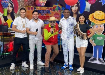 Edilson Santana e Luciano Araújo no Arraial do Maskate