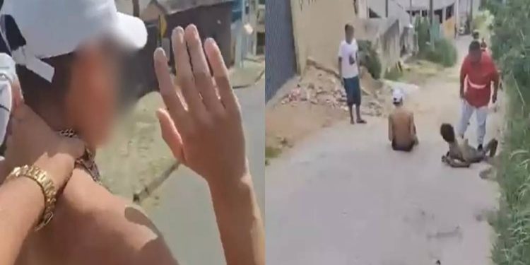 Um vídeo divulgado nas redes sociais mostra o momento em que membros do ‘Tribunal do crime’ torturam. ‘Tribunal do