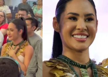 Vídeo: Isabelle se emociona ao ser nomeada Embaixadora do Festival Folclórico de Parintins