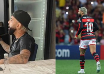 Após ser flagrado com camisa do Corinthians, diretoria do Flamengo multa e tira camisa 10 de Gabigol