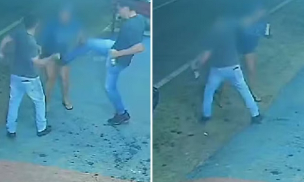 Um policial penal Eiryan Valcley de Jesus Valadão e um amigo identificado por Marcos Vinícius Souza Mesquita. Após