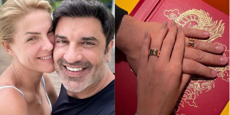 Edu Guedes fez uma surpresa em um jantar romântico e pediu Ana Hickmann em casamento. A apresentadora. Ana Hickman