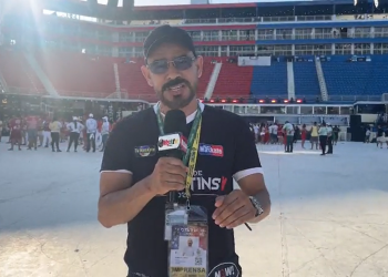 Passagem de som do Boi Garantido nesta segunda noite de Festival