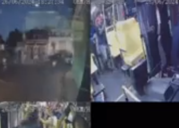 TRABALHADOR ATACADO – Câmera flagra motorista de ônibus sendo esfaqueado em assalto