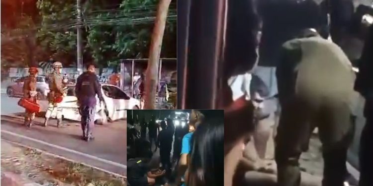 Vídeos divulgados nas redes sociais mostram como ficou os carros envolvidos em um grave acidente na noite. Vídeo: