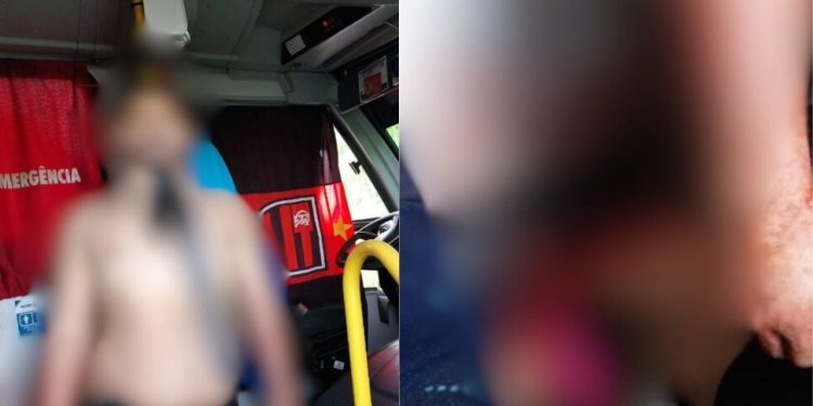 O motorista identificado apenas como Gean Carlos, que matou a esposa a facadas na frente de uma criança. Motorista que