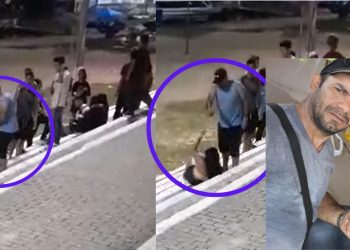 Francisco Dantas de Souza, 43, está sendo procurado pela polícia após dá vários socos na cara de sua. Vídeo: