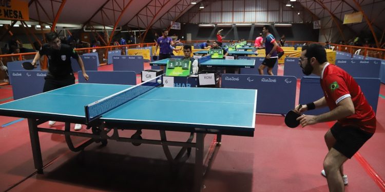 Atletas amazonenses disputam a 4ª etapa do Campeonato de Tênis de Mesa