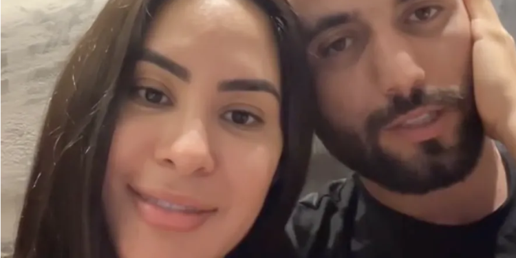 Isabelle Nogueira ignorou as polêmicas envolvendo o nome do namorado, Matteus Amaral, nesta sexta-feira Isabelle