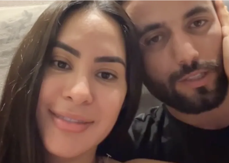 Isabelle Nogueira ignorou as polêmicas envolvendo o nome do namorado, Matteus Amaral, nesta sexta-feira Isabelle