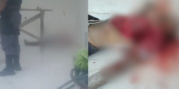 VÍDEO: Dois homens de moto matam pedreiro com tiros na cabeça na hora do serviço em Manaus