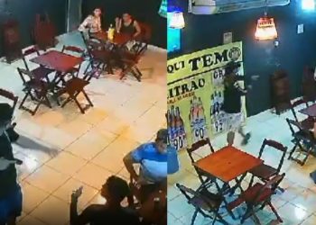 Câmera filma bandidos fazendo 'a limpa' em loja da conveniência na zona centro-oeste de Manaus