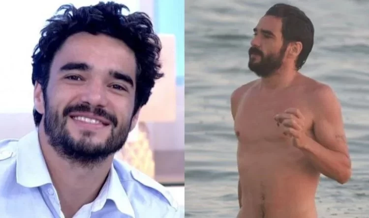 TAVA MURCHO? Ator Marcelo Serrado diz que ficou chocado ao ver tamanho da ‘mala’ de Caio Blat