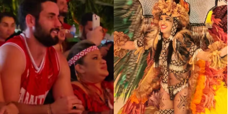 Matteus Amaral chorou ao ver a entrada de Isabelle Nogueira na apresentação do Boi Garantido na 3ª e. Vídeo: