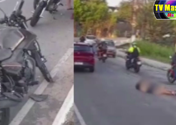 Morre motoqueiro em grave acidente na Av. Rodrigo Otávio em Manaus