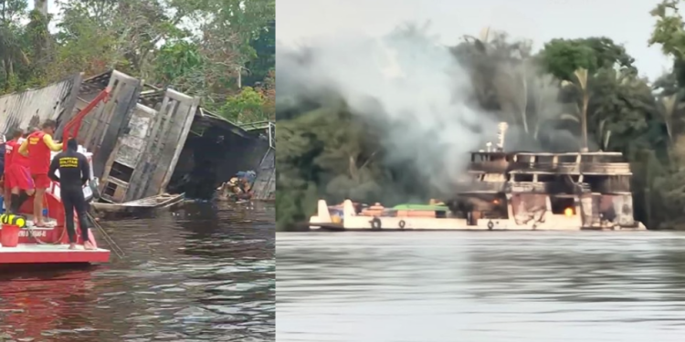 Sobe para 4, o número de vítimas fatais do incêndio na embarcação Comandante Souza