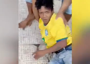 A MERENDA DELE – Suspeito de furtar padaria recebe ‘carinho’ de população