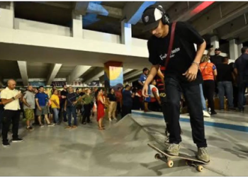 Pista de skate coberta é entregue na zona Norte