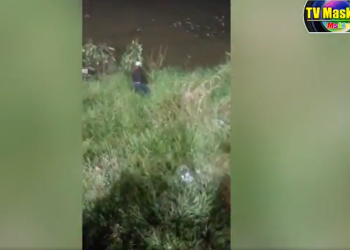 “Amostradinho” pula em igarapé para fugir de populares revoltados após roubar celular em Manaus