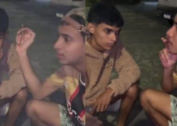 Para gerar conteúdo, dois influenciadores gravaram um vídeo e divulgaram em suas redes sociais fumando. ‘Influenciadores’