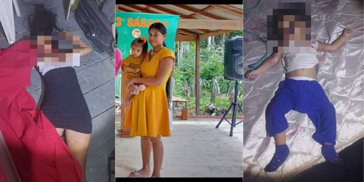 Joyce de Meireles Araujo, de 19 anos, e sua filha de apenas 1 ano e 5 meses, foram brutalmente assassinadas. Mãe e