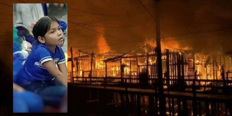 Treze casas ficaram completamente destruídas e um criança identificada por Aylla Gabriele de apenas 6 anos. Incêndio destrói