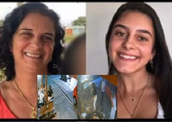 Um vídeo chocante mostra o momento em que uma caminhonete invade a caçada de um restaurante e mata mãe. Vídeo mostra