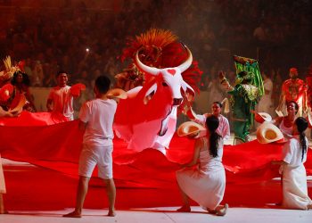 Na terceira e última noite do 57º Festival de Parintins, promovido pelo Governo do Amazonas, por meio da. Garantido