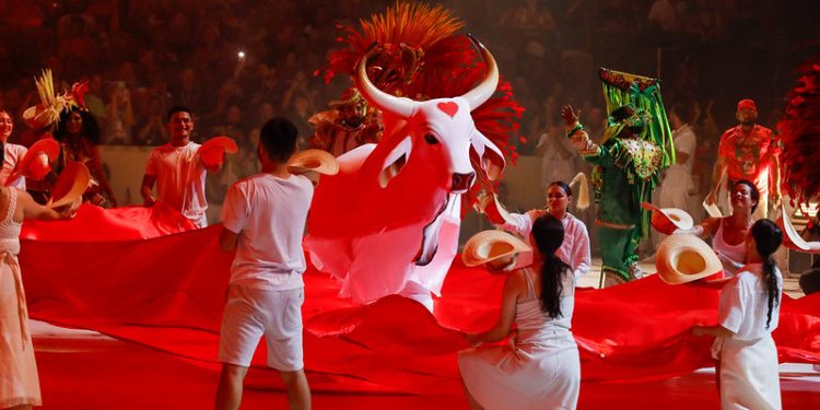 Na terceira e última noite do 57º Festival de Parintins, promovido pelo Governo do Amazonas, por meio da. Garantido