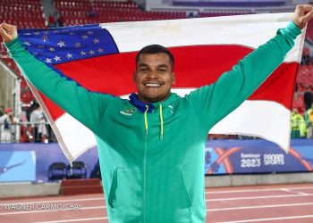 Pedro Nunes, atleta do lançamento de dardo, conquistou a tão sonhada vaga para as Olimpíadas de Paris 2024. Amazonense.