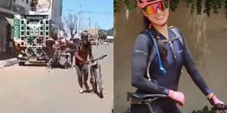 VÍDEO: Em reta final, ciclista morre esmagad4 por carro de som na Bahia