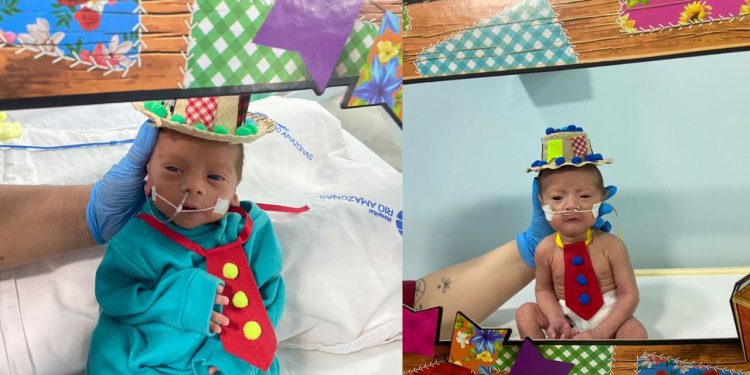 Ensaio fotográfico em UTI neonatal leva alegria a pais de bebês internados em Manaus