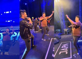 Ao som de 'calma calabreso', ex-BBB Buda dança forró de galeroso na Festa do Cacau