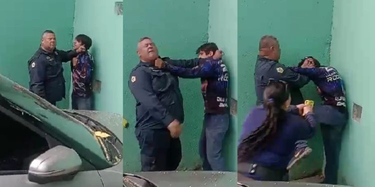 Entregador abordado por usar drogas, soca rosto de guarda e recebe disparo de arma de choque em Manaus