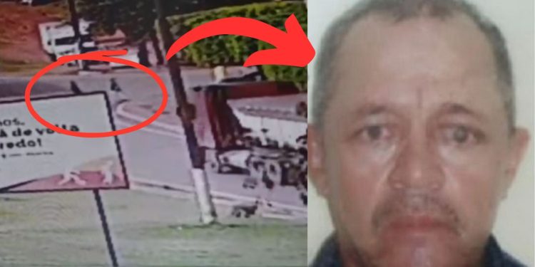 Idoso atropelado na frente do neto teve a morte gravada por câmera em Presidente Figueiredo; ASSISTA