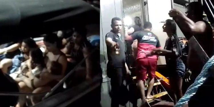 Vítimas aparecem em vídeo sendo resgatadas em Uarini após barco pegar fogo; uma criança morreu