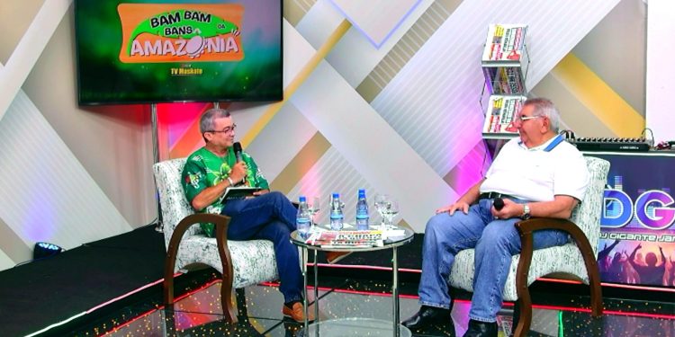 Candidato Jorge Azize critica abandono do Centro de Manaus durante entrevista no Bam Bam Bans da Amazônia