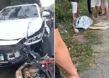 Motociclista morr3 em grave acidente na Avenida do Turismo em Manaus