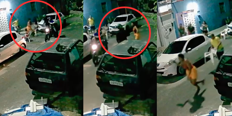 Uma mulher reagiu a uma tentativa de assalto e botou dois assaltantes para correr. O caso ocorreu no dia. Mulher