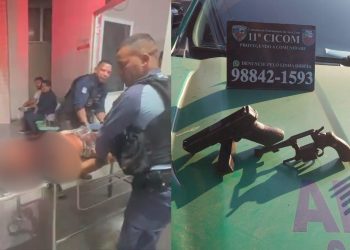 Um homem ainda não identificado, morreu na madrugada desta quinta-feira (1º) após trocar tiros com. Pilotando