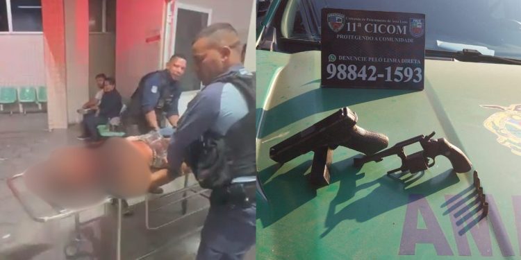 Um homem ainda não identificado, morreu na madrugada desta quinta-feira (1º) após trocar tiros com. Pilotando