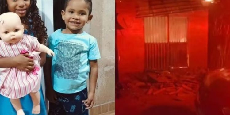 TRAGÉDIA – Irmãos morrem durante incêndio dentro de casa