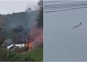 URGENTE: Avião cai com 62 pessoas; cenas fortes