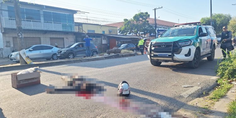 Levou SAL: assaltante tem cabeça estourada a tiros em arrastão na ZL de Manaus; veja